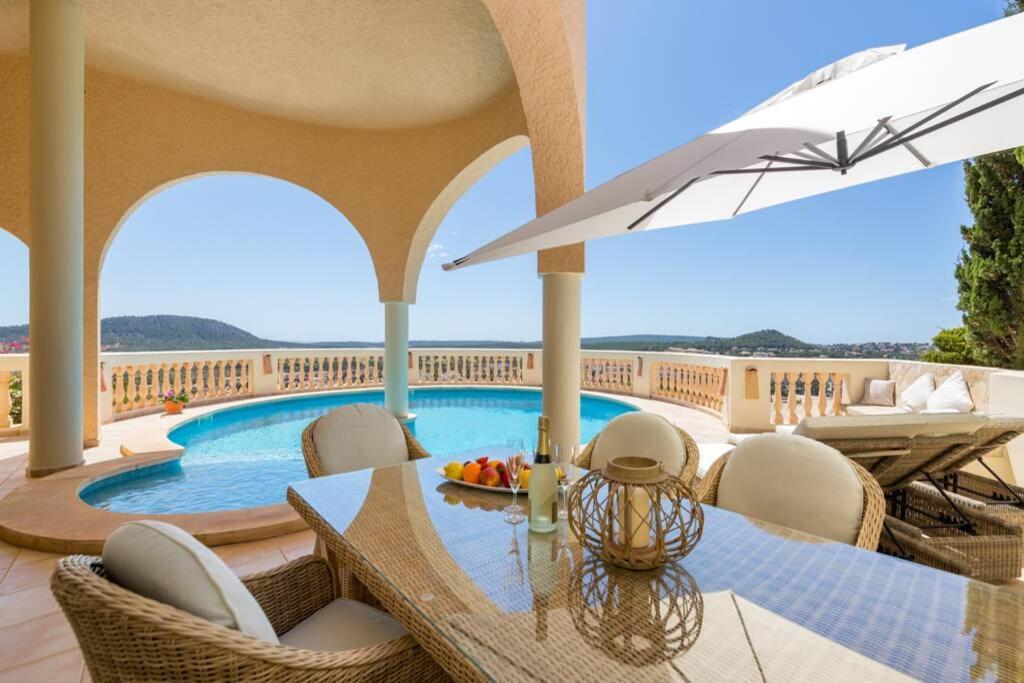 Meerblick Villa "Buena Vista" In Santa Ponsa, Mallorca Esterno foto